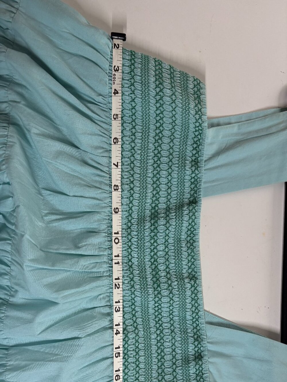 ANTHROPOLOGIE SQUARE-NECK SMOCKED TIERED MIDI DRESS Size L - Picture 6 of 6